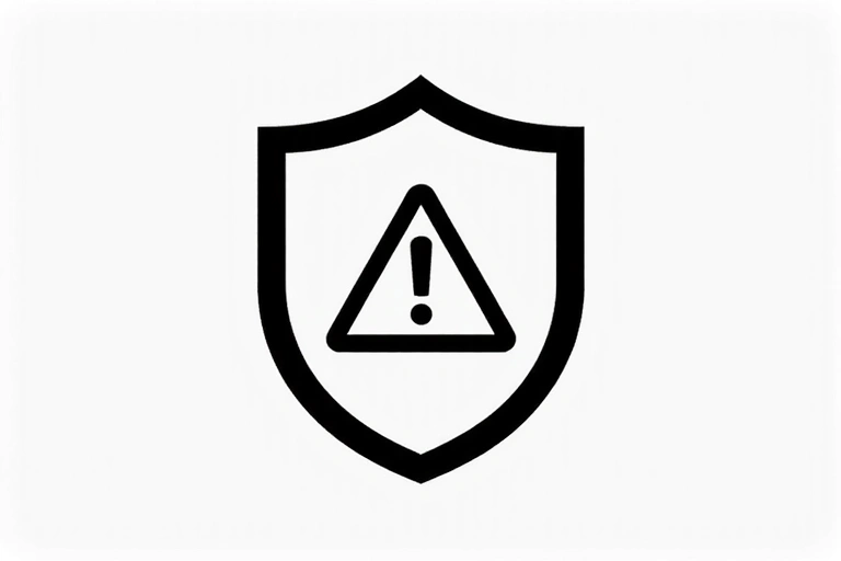 Ασπίδα προστασίας με σύμβολο περιορισμού ευθύνης